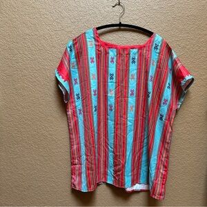 Colorful Striped Women's Top
